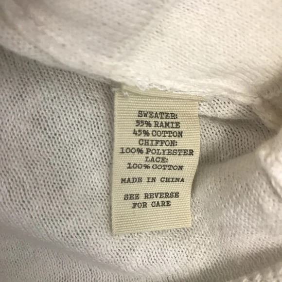 Gimmicks‎ by BKE Pieced Lace Cardigan Sweater sz S - Picture 6 of 8